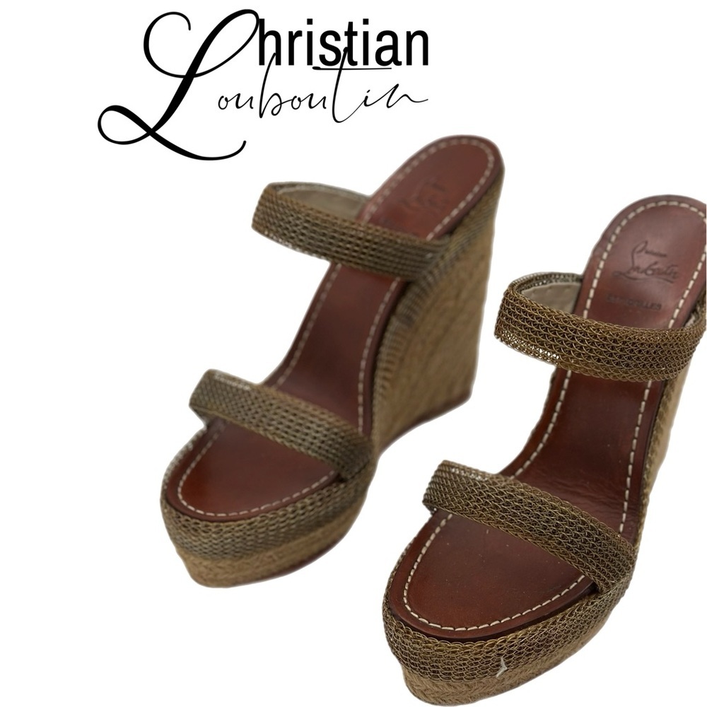 Christian Louboutin Cadena Chain Espadrilles – Size 39 EU – Made in Spain